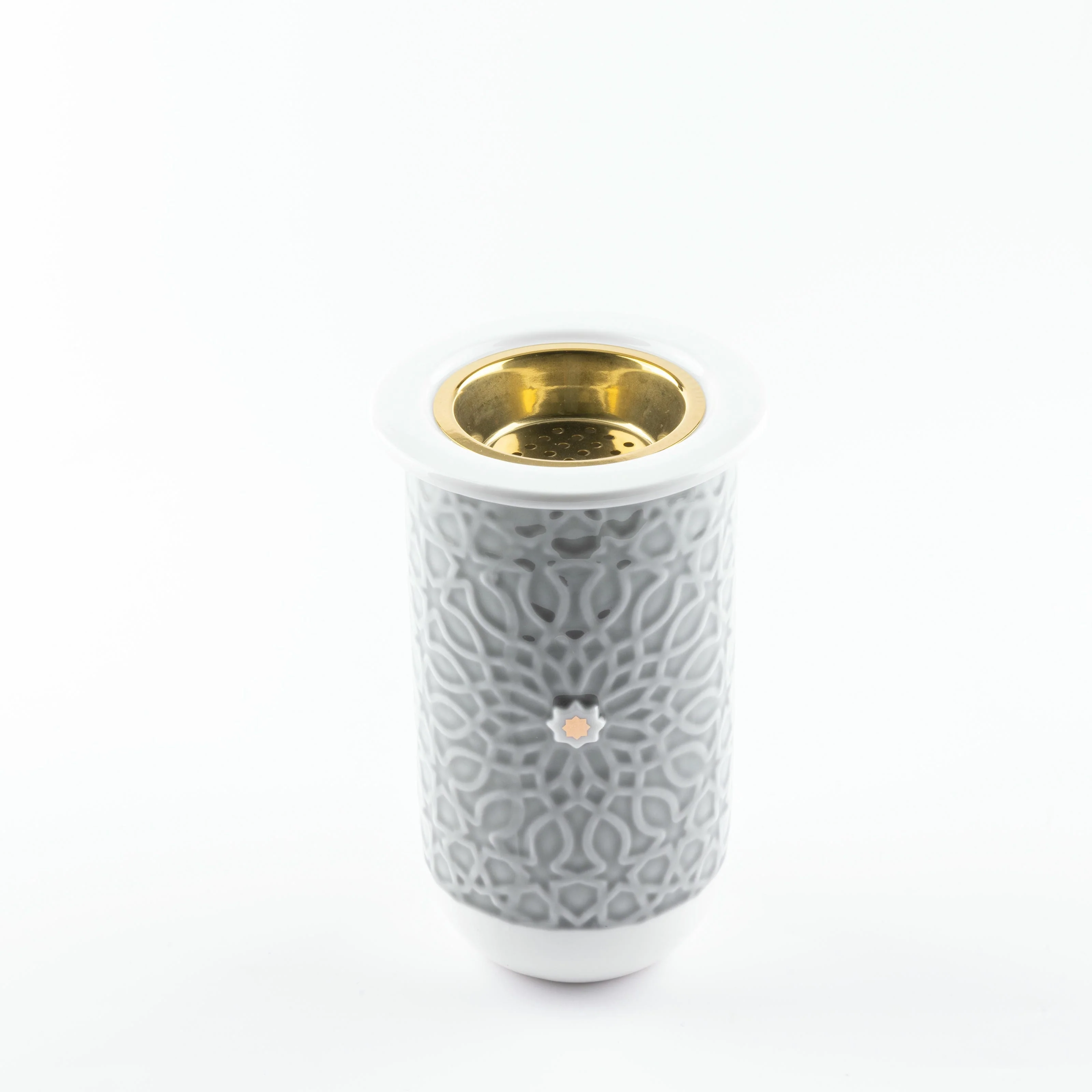 Asala - Incense Burner - Grey & Gold - Image 3