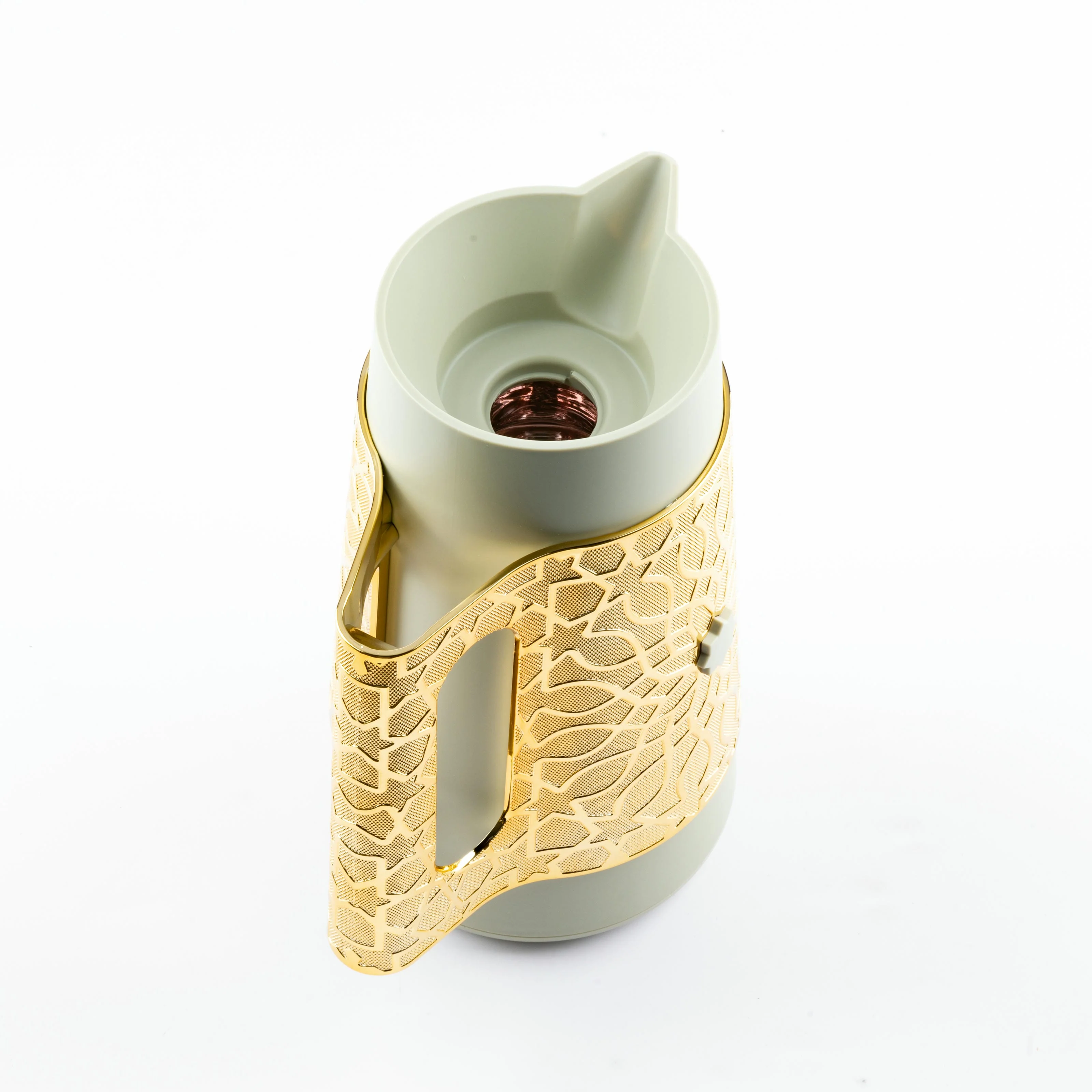 Asala - Vacuum Flask / Thermos - Olive Green & Gold - Image 4