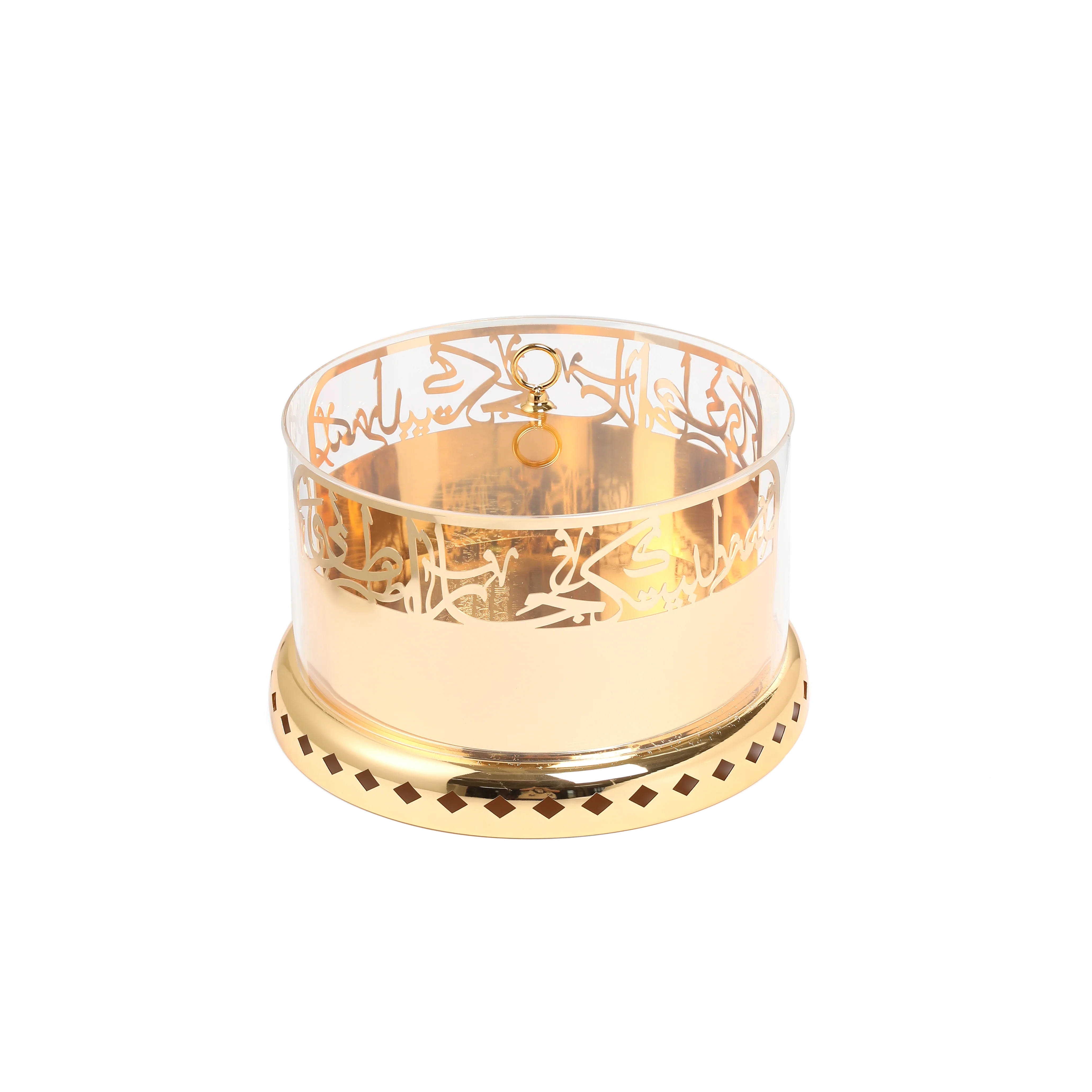 Jiwar - Large Sleek Plate Stand - Gold - Image 3