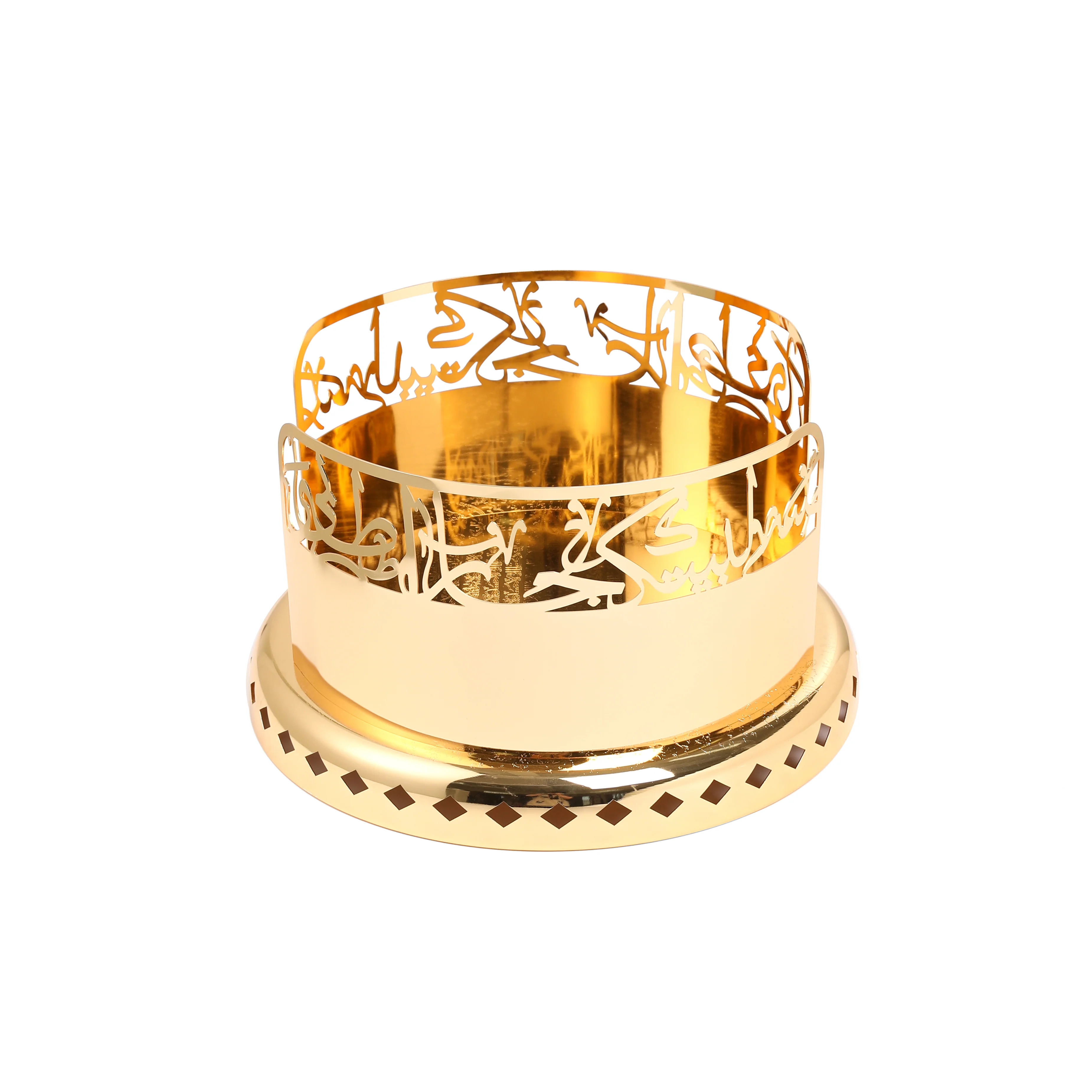 Jiwar - Large Sleek Plate Stand - Gold - Image 5