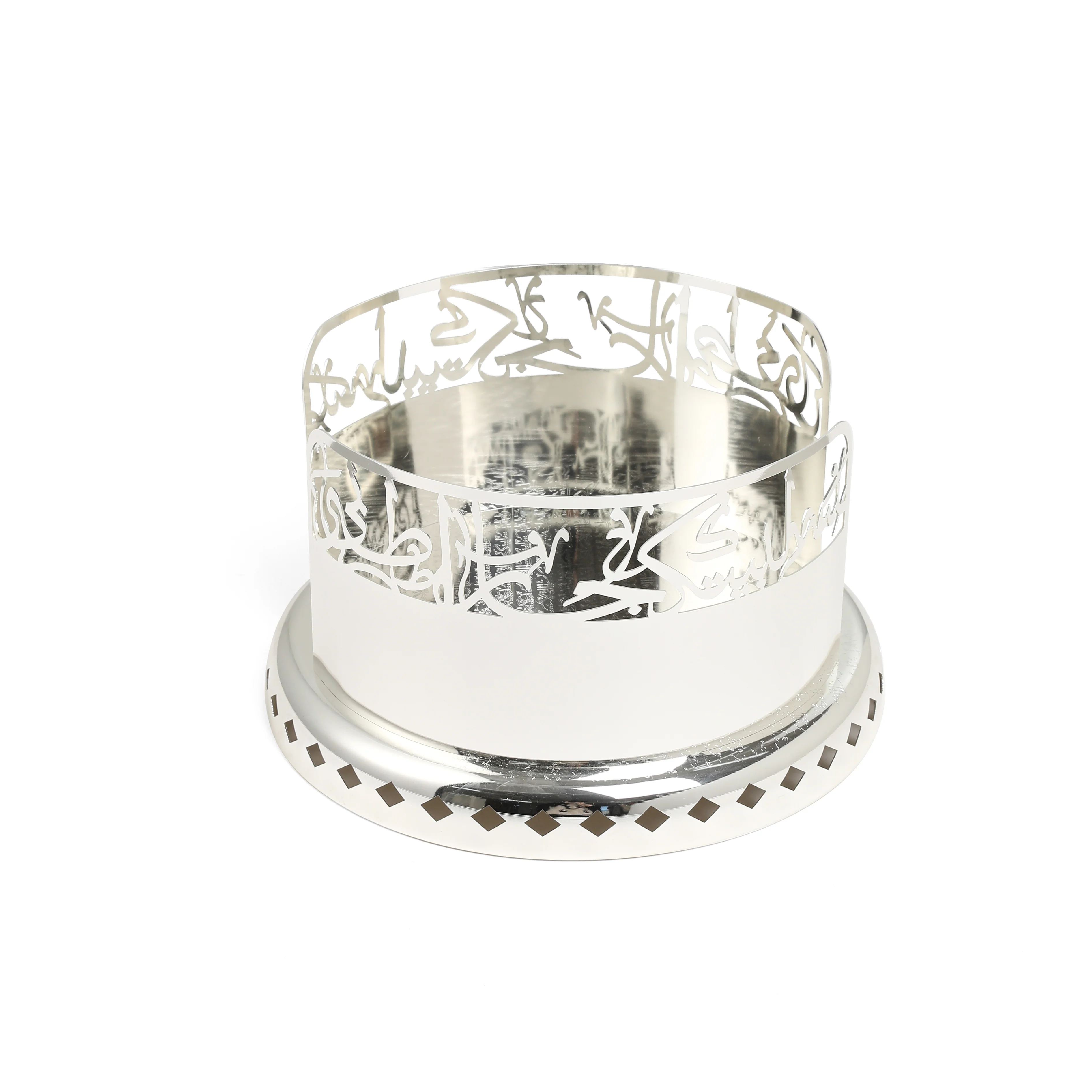 Jiwar - Large Sleek Plate Stand - Silver - Image 4