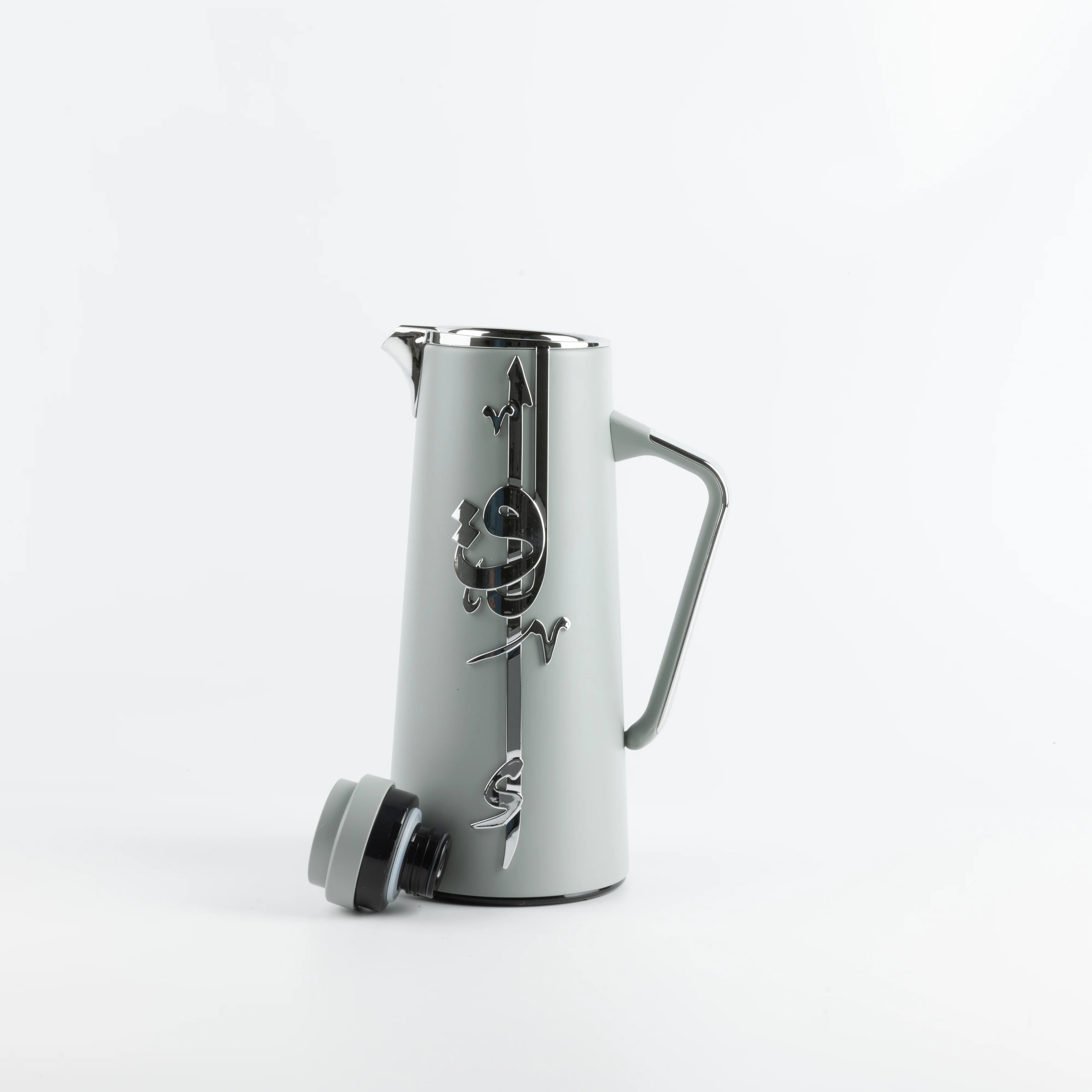 Liqa'a - Vacuum Flask / Thermos - Grey & Silver - Image 5