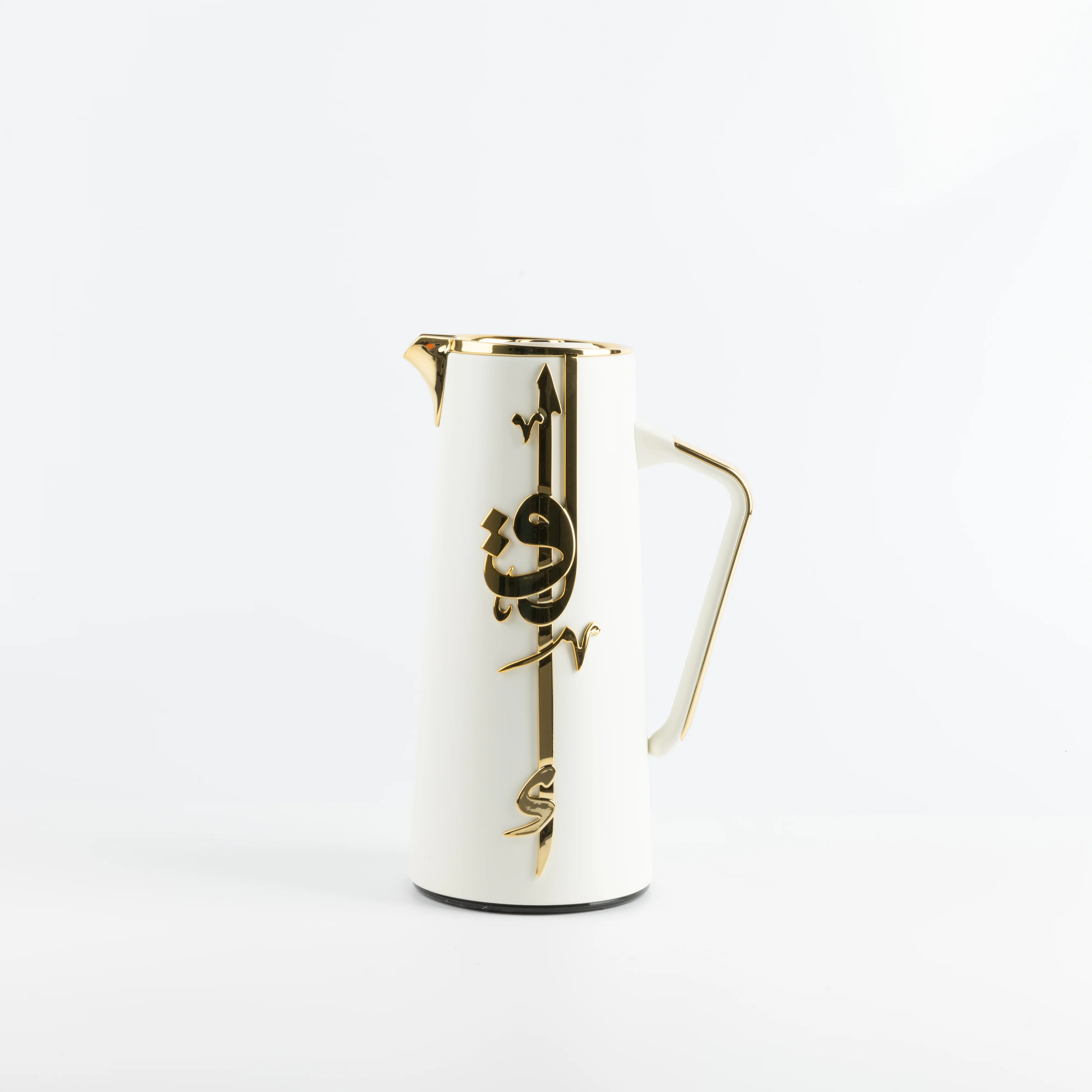 Liqa'a - Vacuum Flask / Thermos - Pearl White & Gold - Image 3