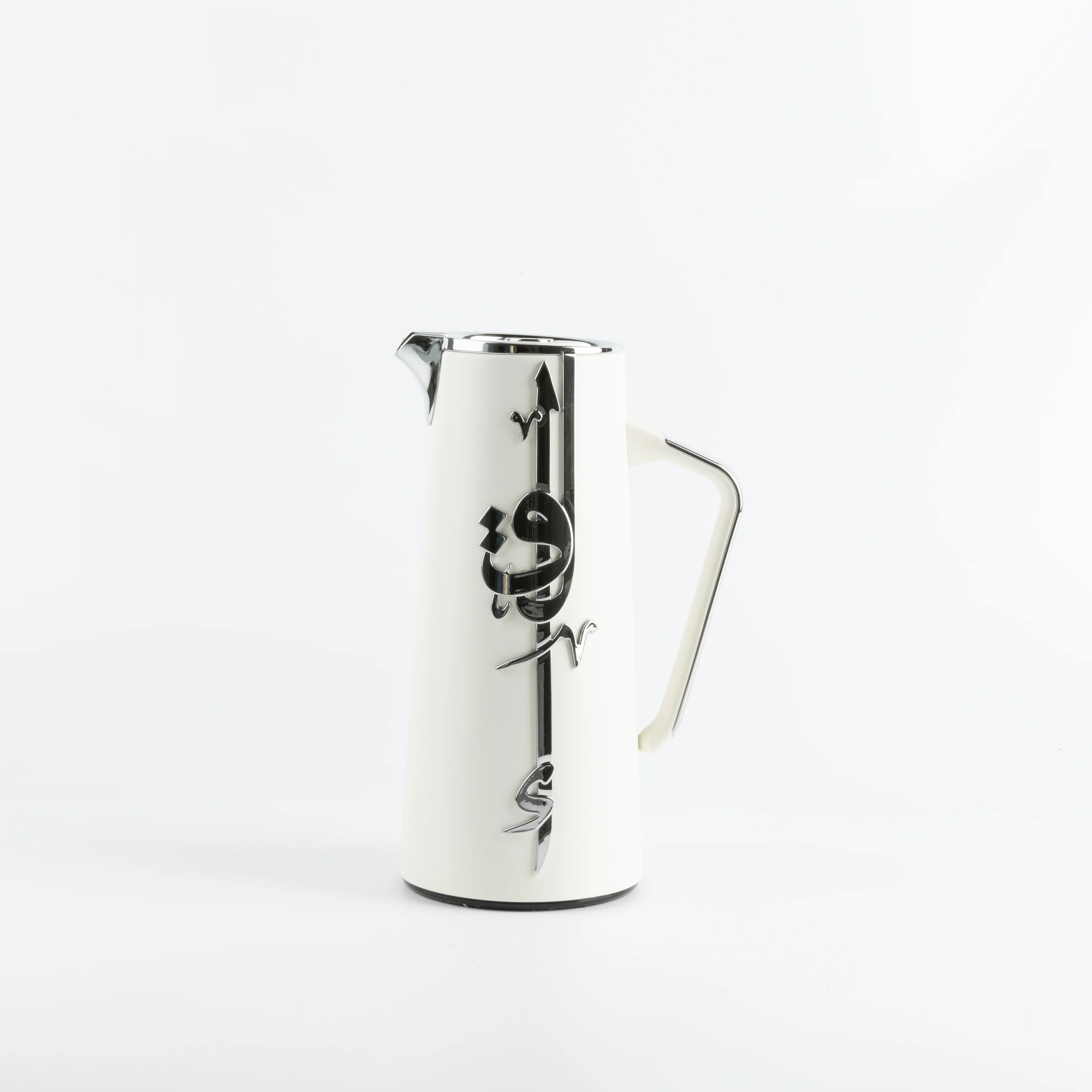 Liqa'a - Vacuum Flask / Thermos - Pearl White & Silver - Image 3