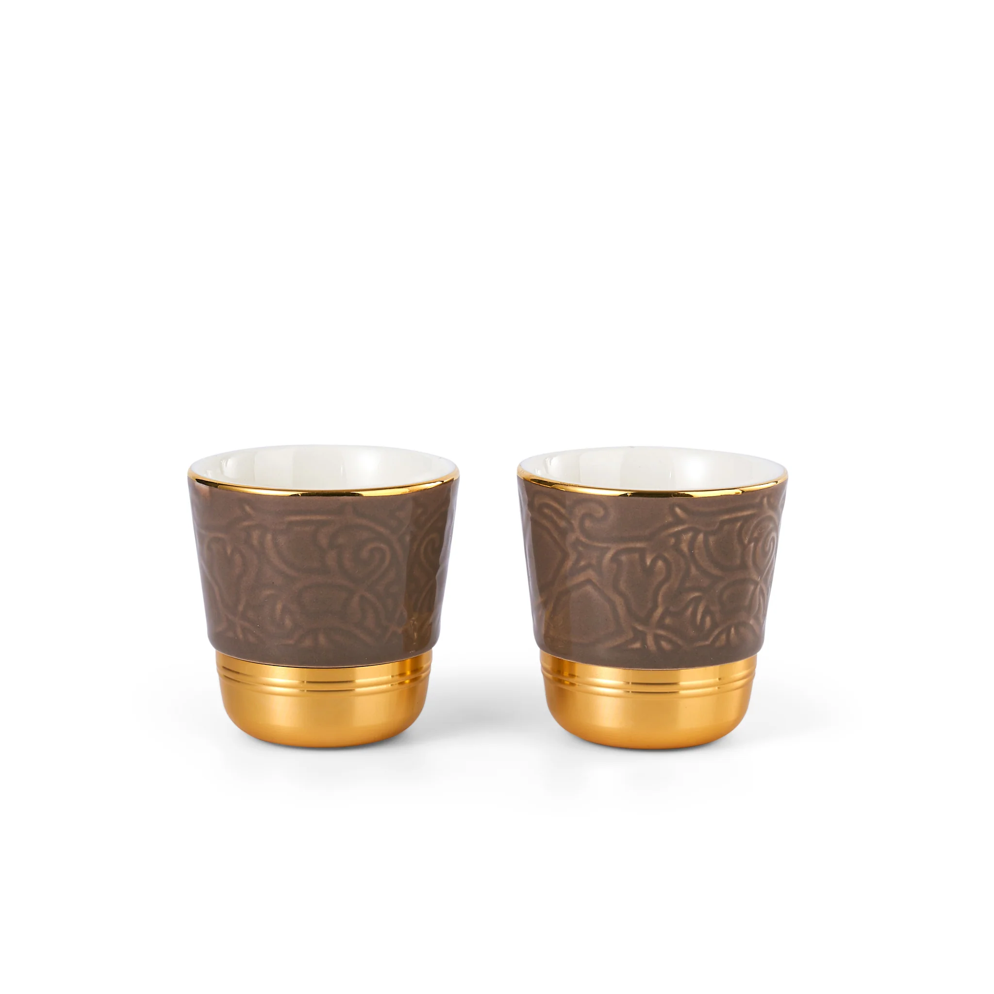 Luxury Majlis - Esspresso Cups (Set of 2) - Glossy Brown - Image 3