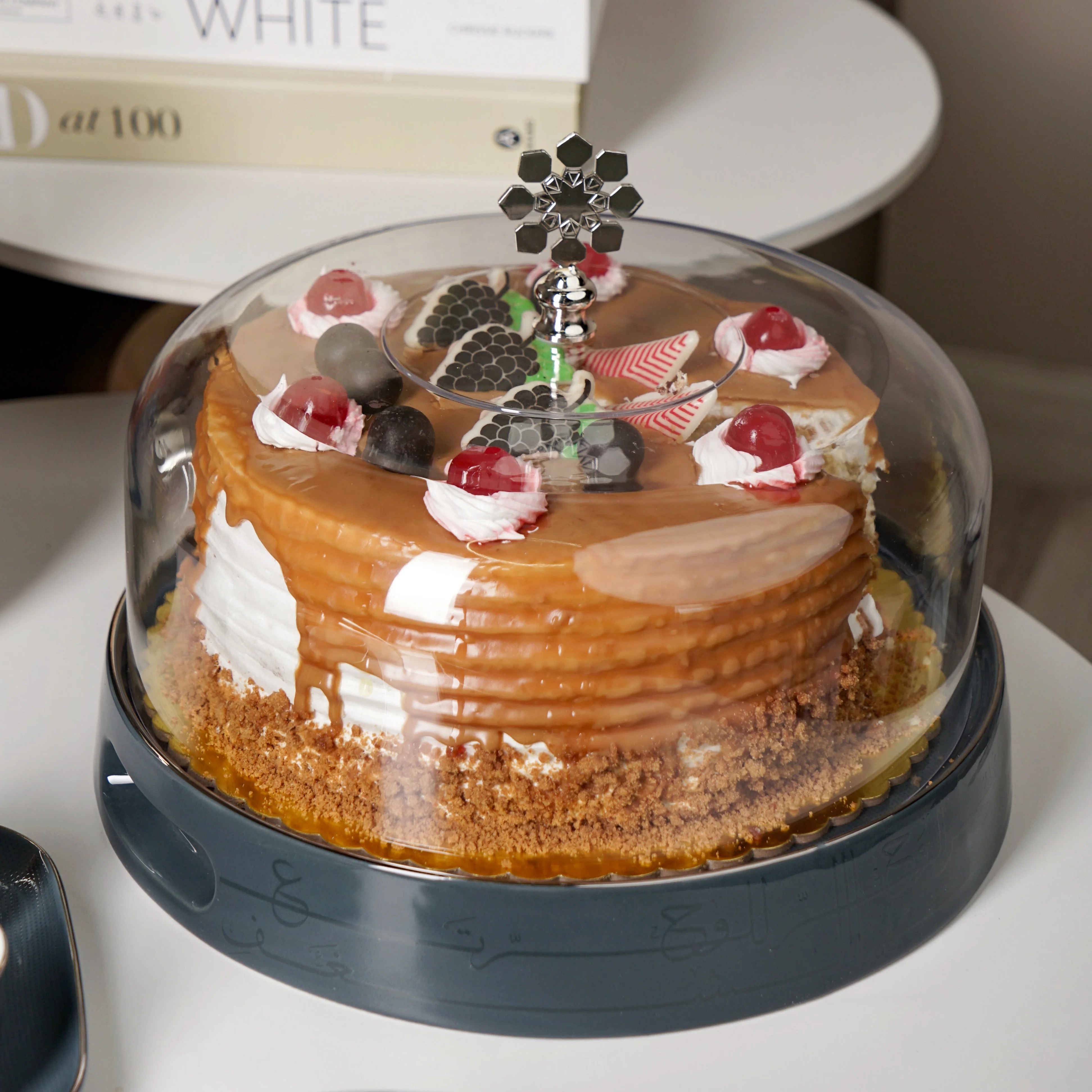 Mirral - Cake Set (9-Pc) - Dark Blue & Silver - Image 3