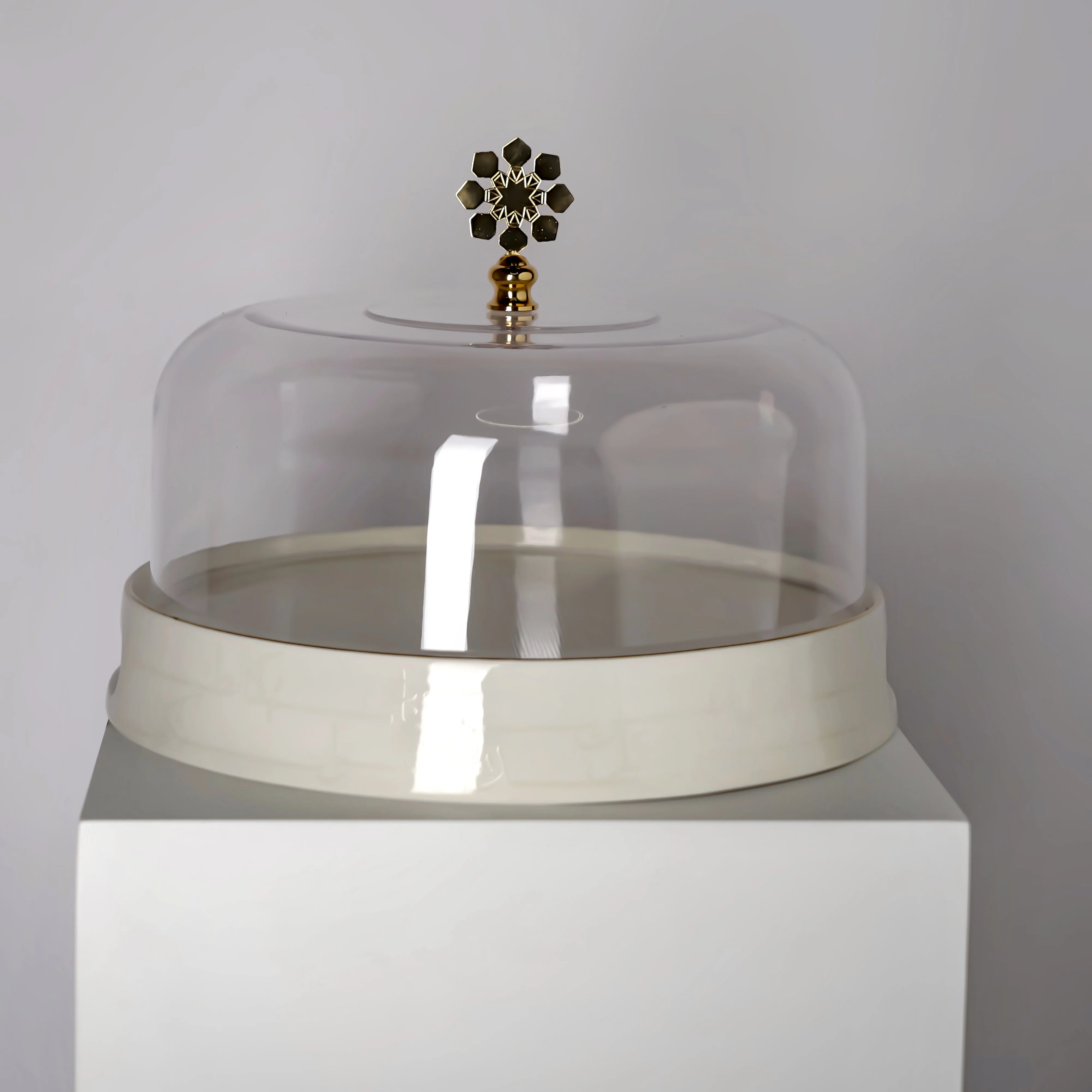 Mirral - Cake Set (9-Pc) - White & Gold - Image 3