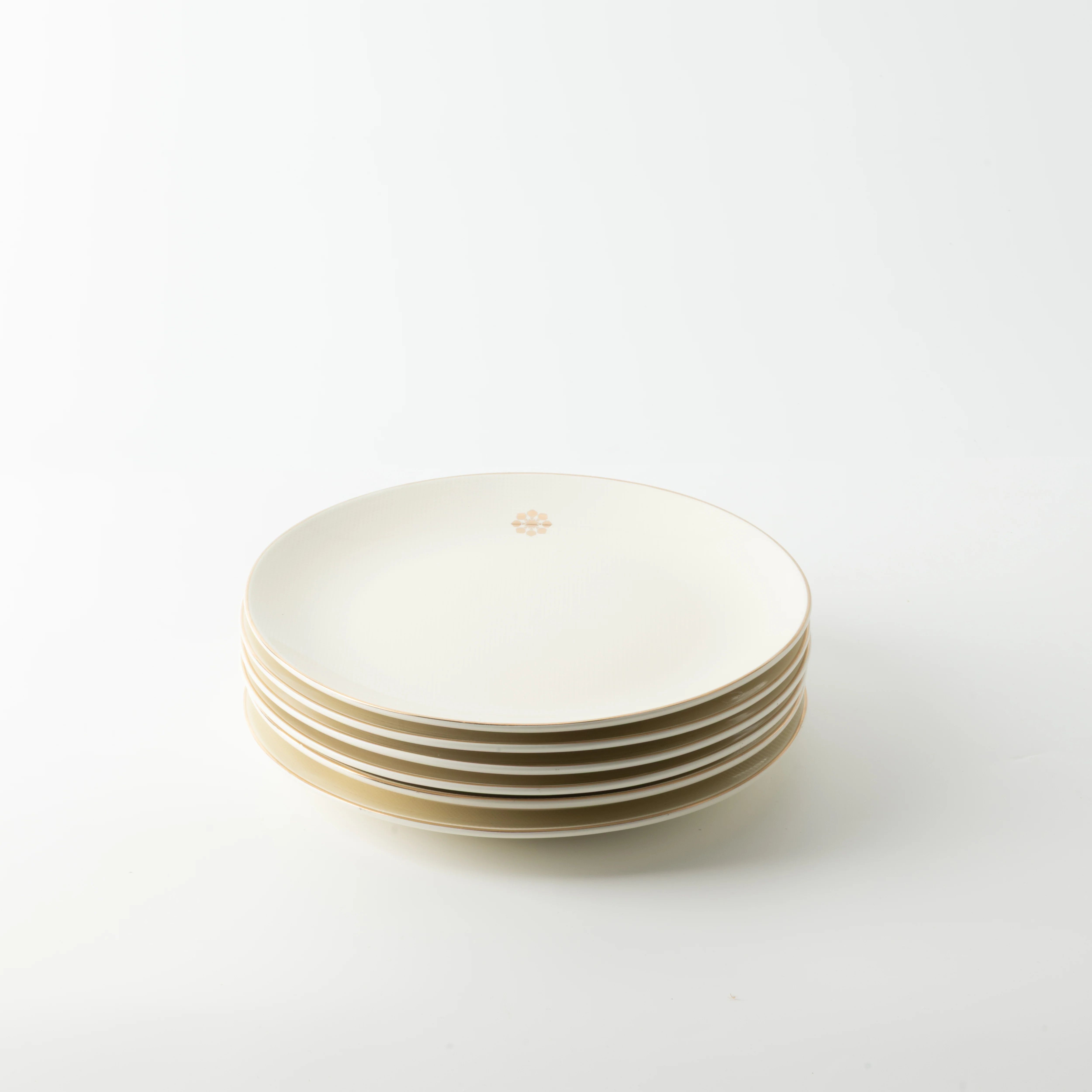 Mirral - Cake Set (9-Pc) - White & Gold - Image 5