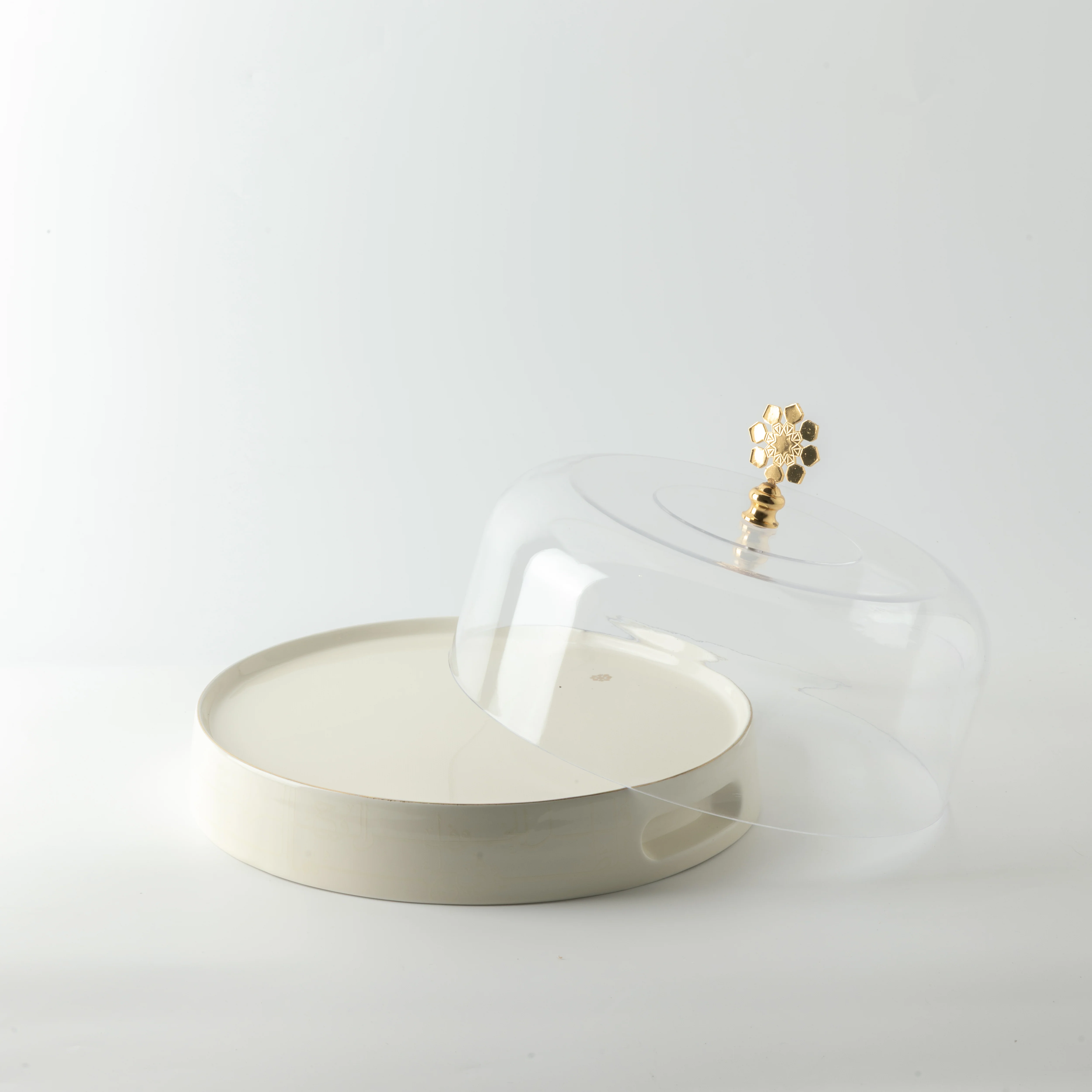 Mirral - Cake Set (9-Pc) - White & Gold - Image 9