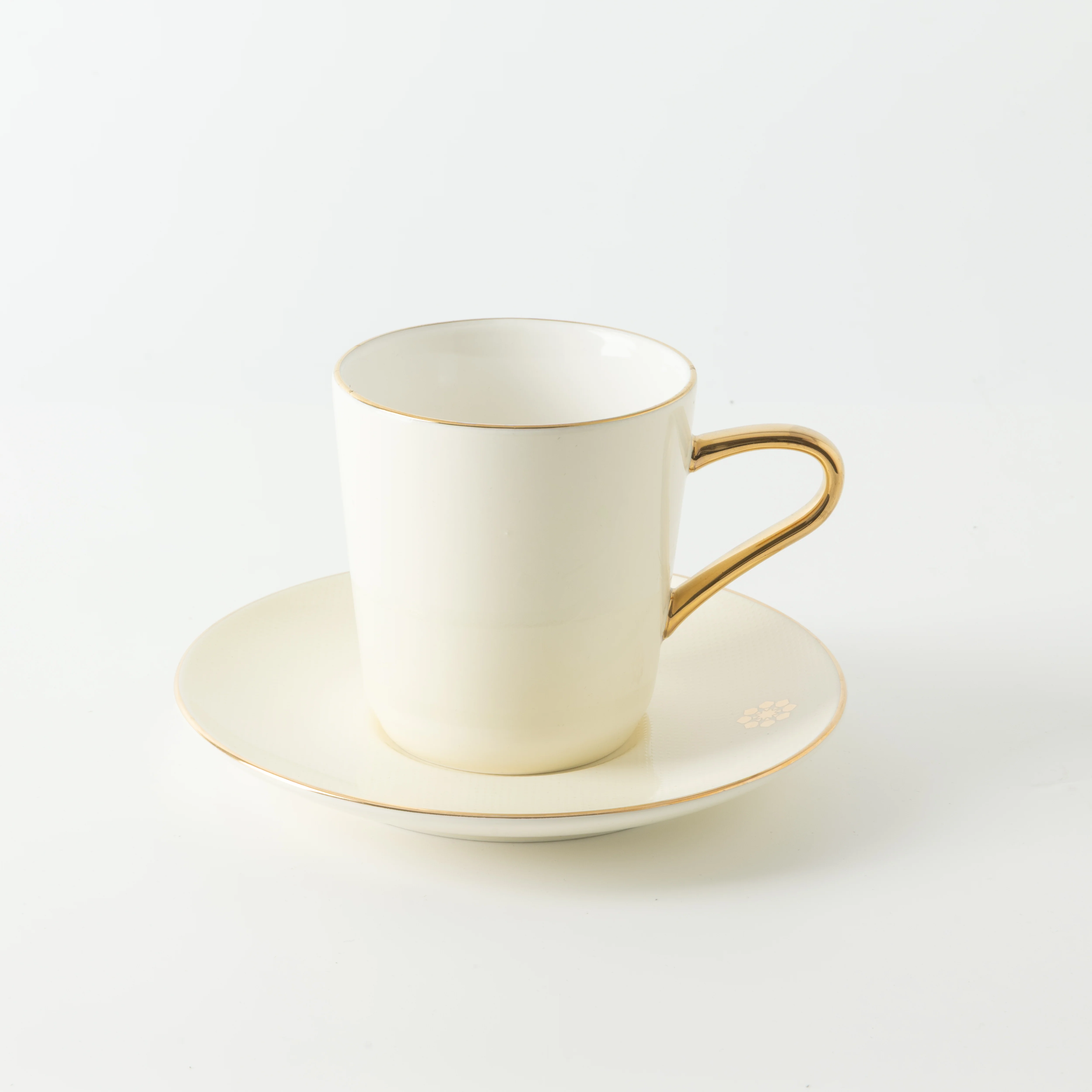 Mirral - Cappuccino Set (12-Pc) - White & Gold - Image 5