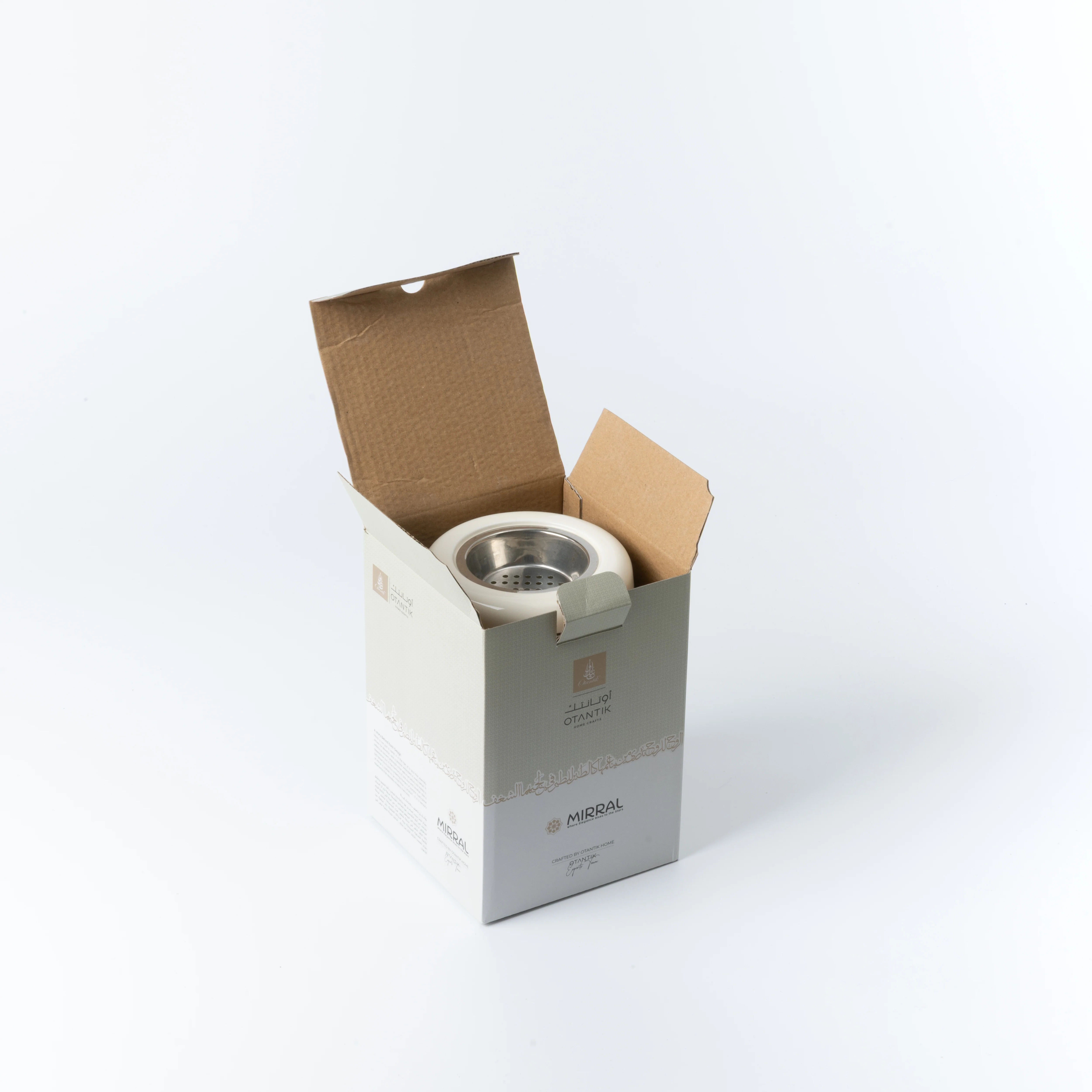 Mirral - Incense Burner - White & Silver - Image 5