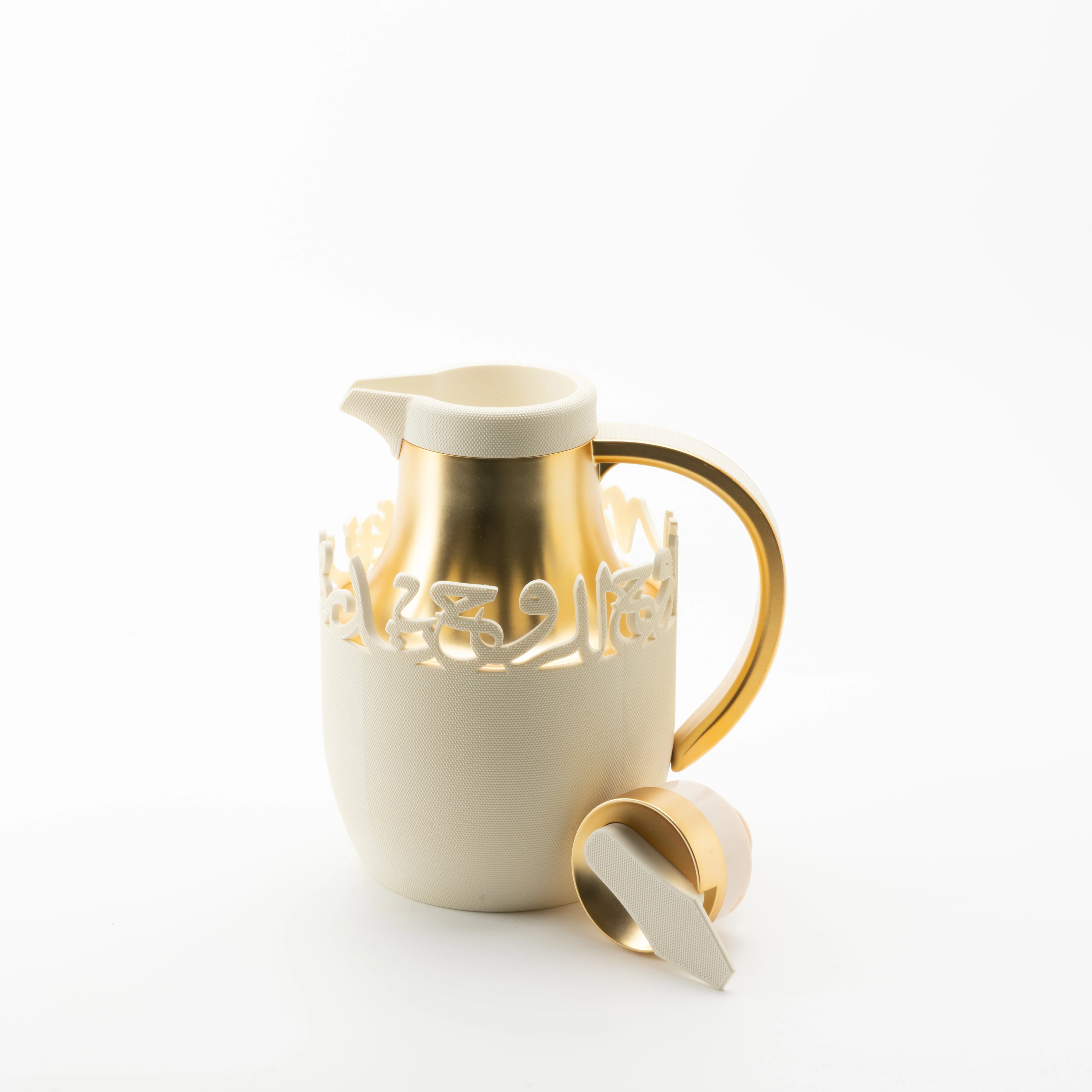 Mirral - Vacuum Flask / Thermos - Beige & Gold - Image 3