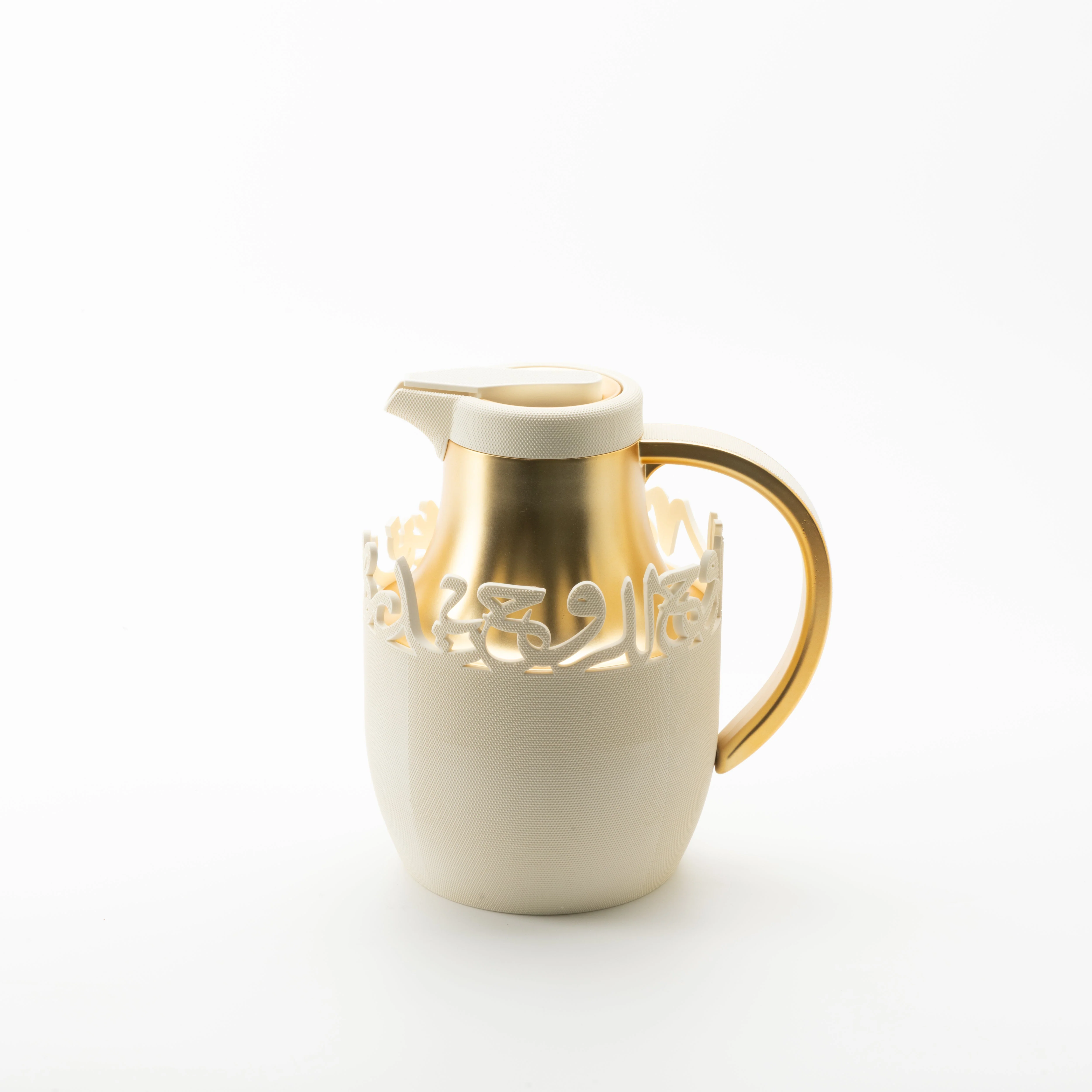 Mirral - Vacuum Flask / Thermos - Beige & Gold - Image 4