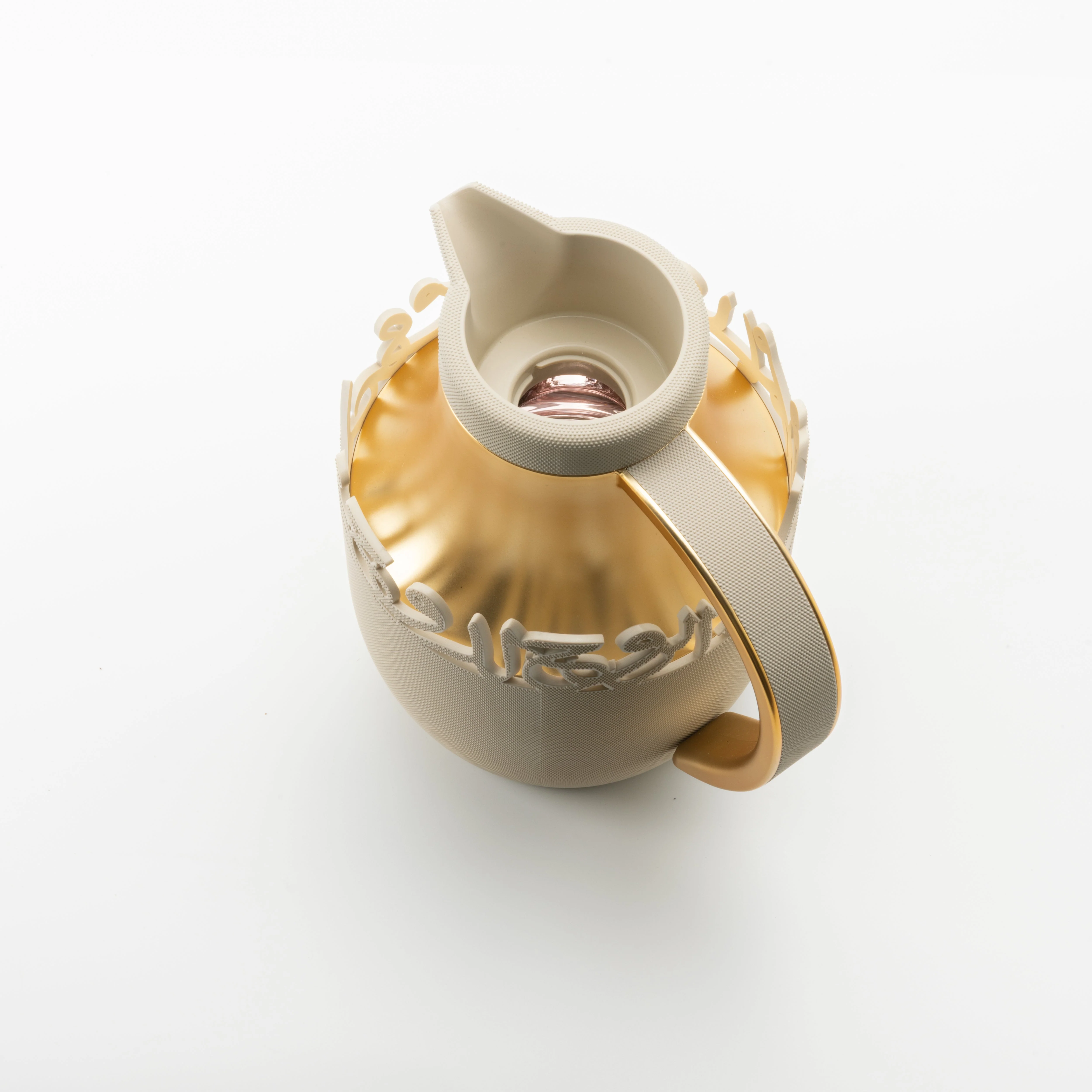 Mirral - Vacuum Flask / Thermos - Beige & Gold - Image 5