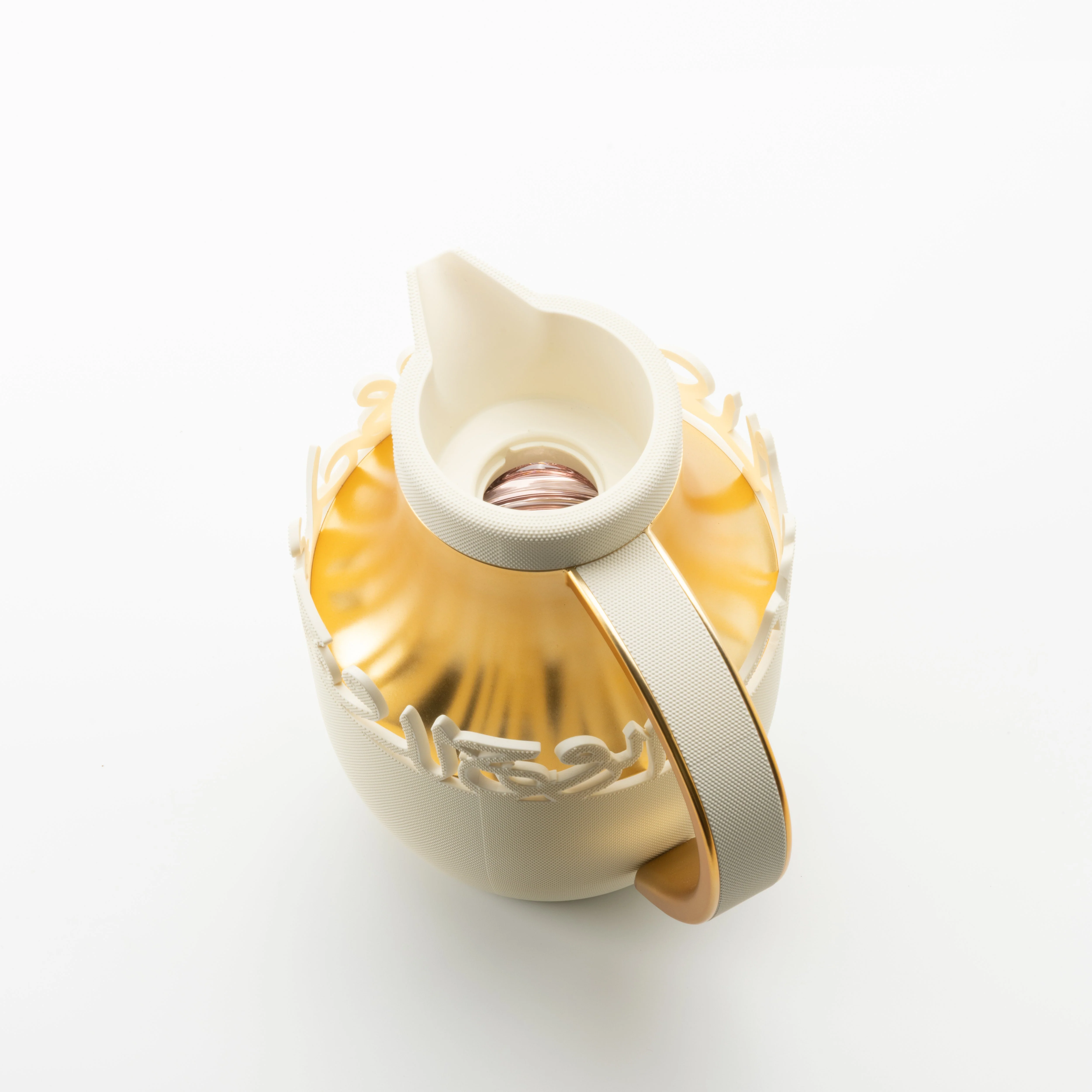 Mirral - Vacuum Flask / Thermos - White & Gold - Image 4