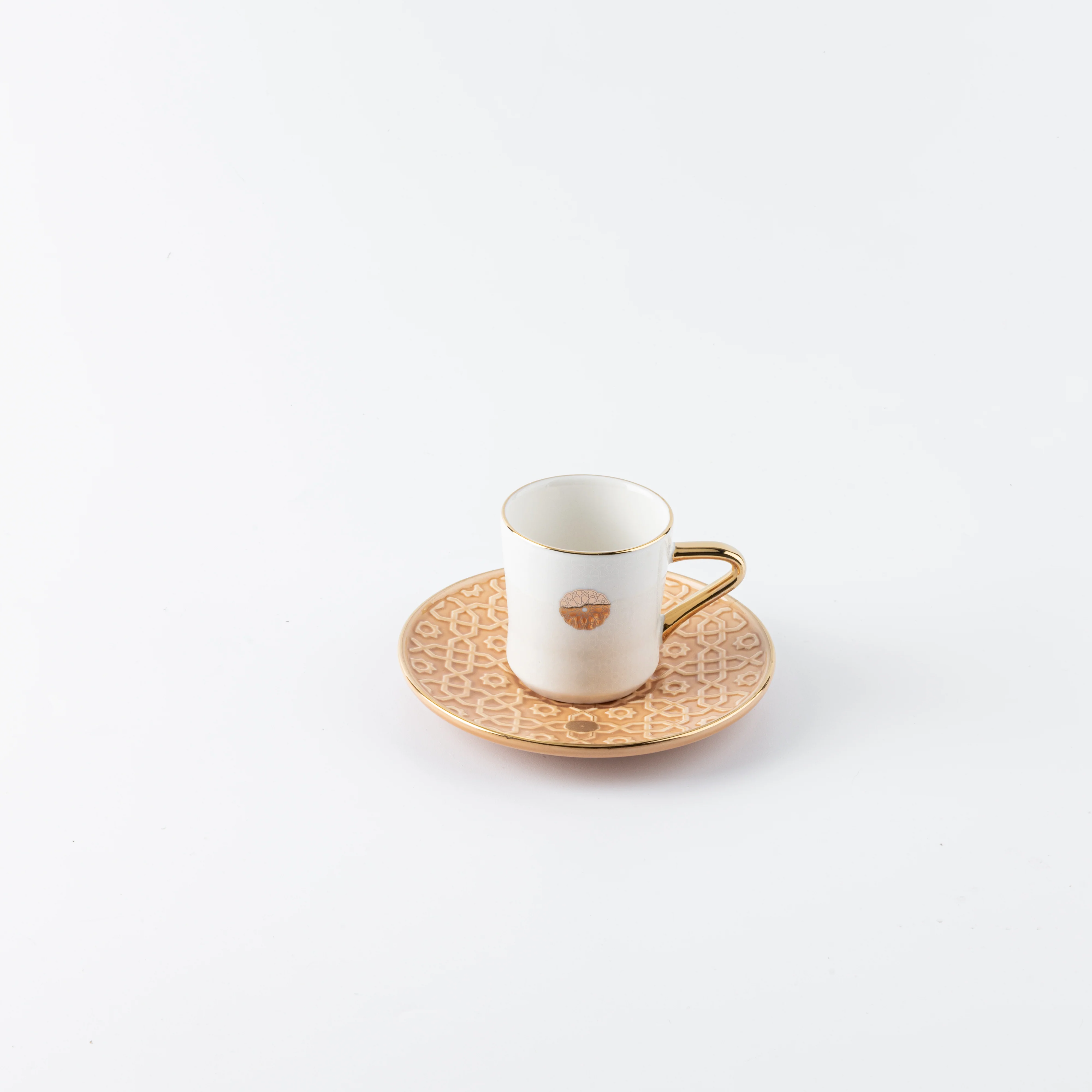 Rosette - Turkish Coffee Set - Orange & Gold - Image 4