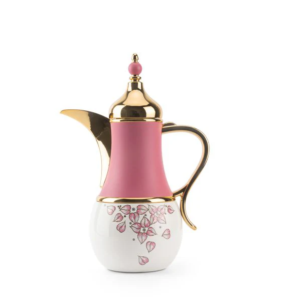 Stylish Lilac - Thermos/Vacuum Flask - Pink & Gold - Image 3